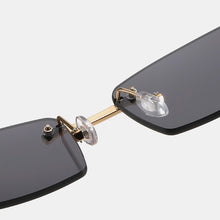 Load image into Gallery viewer, XIU buffalo horn sunglasses rimless square  designer white black buffs sun glasses trendy eyewear gafas de sol hombre