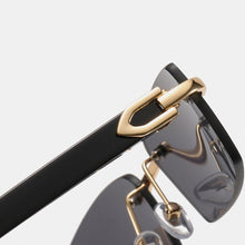 Load image into Gallery viewer, XIU buffalo horn sunglasses rimless square  designer white black buffs sun glasses trendy eyewear gafas de sol hombre