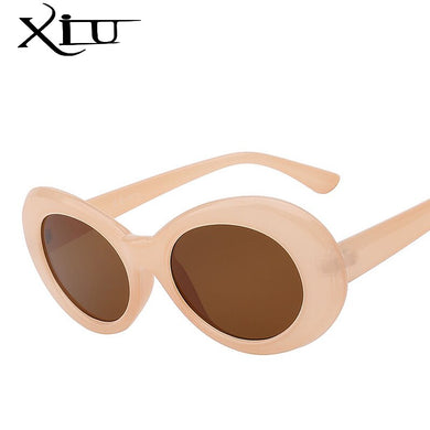 XIU cateye women sunglasses classic retro vintage oval sunglasses for women brand designer eeywear top quality UV400 oculos