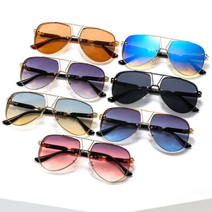 XIU green yellow steampunk sunglasses men pilot metal frame 7 colors sun glasses women punk sunglass gafas de sol uv400
