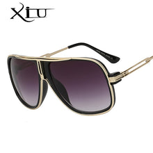Load image into Gallery viewer, XIU sunglasses men summer style sunglasses square gold women brand designer sun glasses men oculos de sol masculino