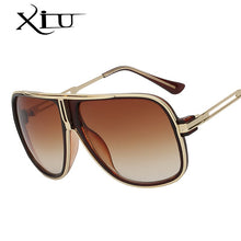 Load image into Gallery viewer, XIU sunglasses men summer style sunglasses square gold women brand designer sun glasses men oculos de sol masculino