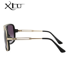 XIU sunglasses men summer style sunglasses square gold women brand designer sun glasses men oculos de sol masculino