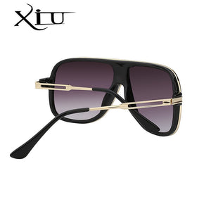 XIU sunglasses men summer style sunglasses square gold women brand designer sun glasses men oculos de sol masculino