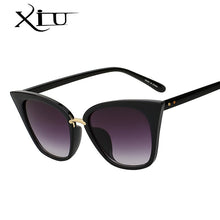 Load image into Gallery viewer, XIU sunglasses women butterfly shades sexy brand designer sun glasses elegant glasses woman vintage gafas UV400