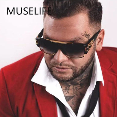 XaYbZc Brand Design Men Sunglasses Vintage Male Square Sun Glasses  Gradient Sunglass UV400 Shades Gafas De Sol Hombre