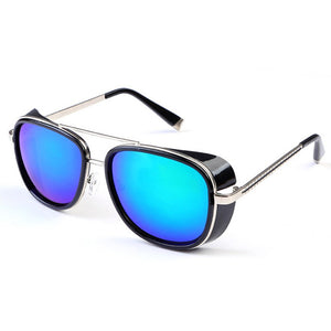 XaYbZc Iron Man 3 Matsuda TONY Stark Sunglasses Men Rossi Coating Retro Vintage Designer Sun glasses Oculos Masculino Gafas De
