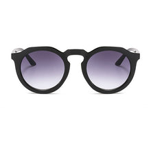 Carica l'immagine nel visualizzatore di Gallery, Xiu circle sunglasses retro round nude orange black yellow frame sun glasses smoke black lens vintage sunglass uv400