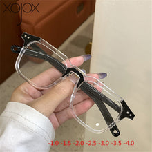 Load image into Gallery viewer, XojoX -1.0-1.5 -2-2.5-3-3.5 Finished Myopia Glasses Women Men  Short-sighted Black Clear Glasses with diopters minus -4