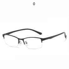 Load image into Gallery viewer, XojoX -1.5 -2.0 -2.5 -3.0 to-6 Business Finished Myopia Glasses Women Half Frame Anti Blue Light Shortsighted Eyewear Men