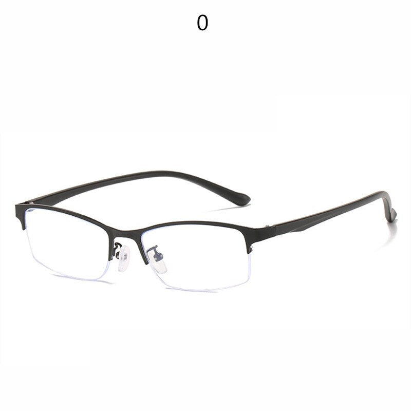 XojoX -1.5 -2.0 -2.5 -3.0 to-6 Business Finished Myopia Glasses Women Half Frame Anti Blue Light Shortsighted Eyewear Men