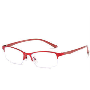 XojoX -1.5 -2.0 -2.5 -3.0 to-6 Business Finished Myopia Glasses Women Half Frame Anti Blue Light Shortsighted Eyewear Men