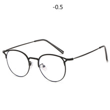 Load image into Gallery viewer, XojoX Cat Eye Finished Myopia Glasses Vintage Round Short-sighted Eyeglasses Women Men Prescription Degree -1 -1.5 -2 -2.5 -3to6
