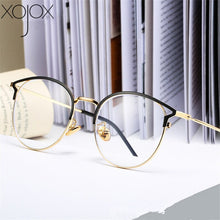 Load image into Gallery viewer, XojoX Cat Eye Finished Myopia Glasses Vintage Round Short-sighted Eyeglasses Women Men Prescription Degree -1 -1.5 -2 -2.5 -3to6