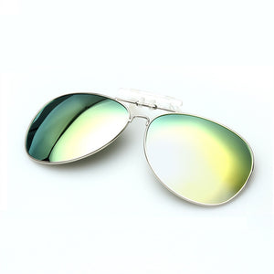 XojoX Clip on Sunglasses Polarized Men Brand Designer Pilot Sun Glasses Clip Myopia Night Driving Goggles Male Eyeglasses UV400