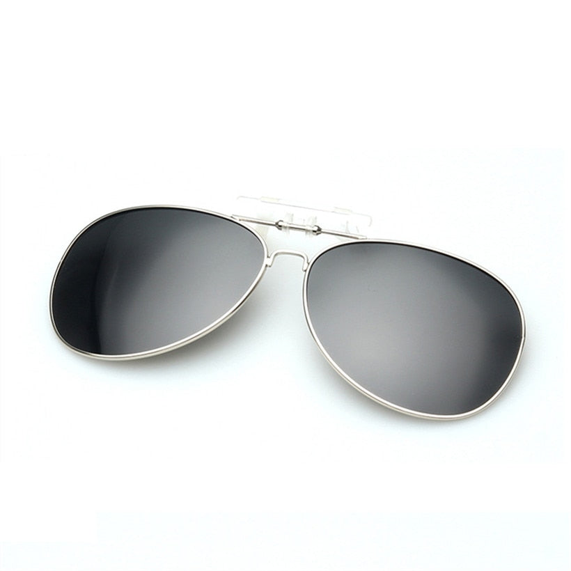 XojoX Clip on Sunglasses Polarized Men Brand Designer Pilot Sun Glasses Clip Myopia Night Driving Goggles Male Eyeglasses UV400