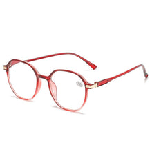 Load image into Gallery viewer, XojoX Gradient Reading Glasses for Women Men Irregular Farsightedness Eyewear Transparent Presbyopia Diopter +1.5 2.5