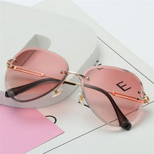 Load image into Gallery viewer, Rimless Sunglasses Women Fashion Designer Sun Glasses Metal Farme Gradient Shades Cutting Lens Famale Goggles  UV400