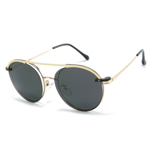 XojoX Sunglasses Men Polarized Magnetic Cover Clip on Sun Glasses Women Metal Oval Optical Eyeglasses UV400 Goggles