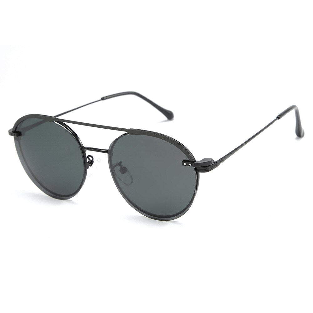 XojoX Sunglasses Men Polarized Magnetic Cover Clip on Sun Glasses Women Metal Oval Optical Eyeglasses UV400 Goggles