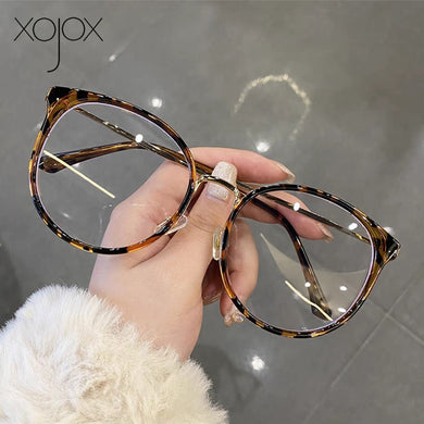 XojoX Vintage Metal Glasses Frame for Women Men Computer An-Blue Light Spectacles 2023 Optical Eyewear