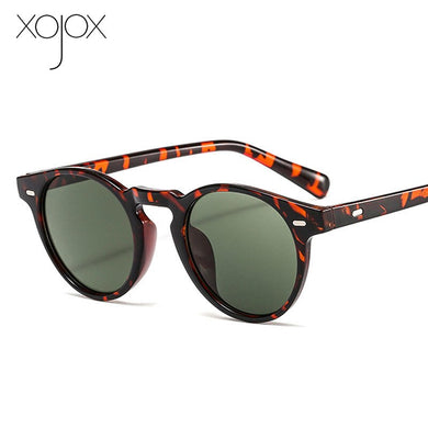 XojoX Vintage Women's Sunglasses Men Round Sun Glasses Female Outdoor Goggles Decorative Eyeglasses for Summer