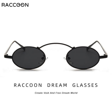 Y2K Small Round Punk Eyewear Vintage Metal Oval Steampunk Sunglasses Women Cool Retro Couple Eyeglasses Men Sun Glasses Shades