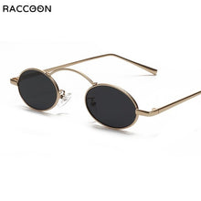 Load image into Gallery viewer, Y2K Small Round Punk Eyewear Vintage Metal Oval Steampunk Sunglasses Women Cool Retro Couple Eyeglasses Men Sun Glasses Shades