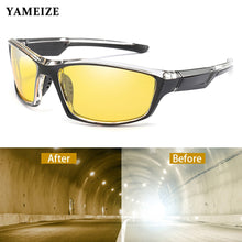 Carica l'immagine nel visualizzatore di Gallery, YAMEIZE Anti-glare Night Vision Glasses For Driving Men Polarized Sunglasses Yellow Lens Eyeglasses Fishing Driver Goggles Gafas