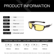 Carica l'immagine nel visualizzatore di Gallery, YAMEIZE Anti-glare Night Vision Glasses For Driving Men Polarized Sunglasses Yellow Lens Eyeglasses Fishing Driver Goggles Gafas