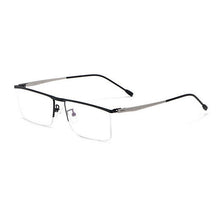 Load image into Gallery viewer, YIMARUILI Business Half-Frame Glasses Men&#39;s Ultralight Myopia Glasses Frame Optical Prescription Glasses P8827