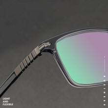 Load image into Gallery viewer, YIMARUILI Men&#39;s Ultra Light Acetate Pure Titanium Myopia Eyeglasses Frame Full Frame Business Optical Prescription Glasses Frame