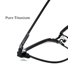 Load image into Gallery viewer, YIMARUILI Men&#39;s Retro Big Face Eyebrow Glasses Frame Ultra Light Pure Titanium square optical glasses frame 2311YJ