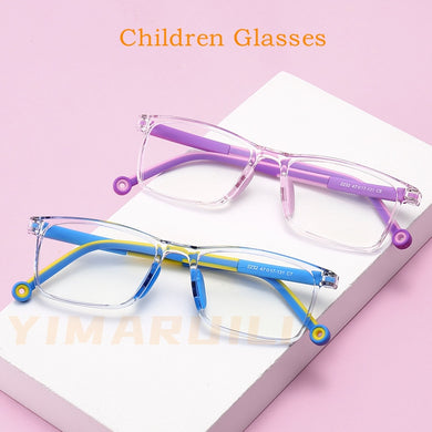 YIMARUILI Ultra-Light And Comfortable Children's Glasses Frame Safe Multicolor Anti-Blue Optical Prescription Glasses Frame 2232