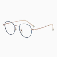 Carica l&#39;immagine nel visualizzatore di Gallery, YIMARUILI Ultra-Light Pure Titanium Men And Women Retro Small Round Frame Myopia Optical Prescription Eyeglasses Frame T8805