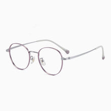 Carica l&#39;immagine nel visualizzatore di Gallery, YIMARUILI Ultra-Light Pure Titanium Men And Women Retro Small Round Frame Myopia Optical Prescription Eyeglasses Frame T8805