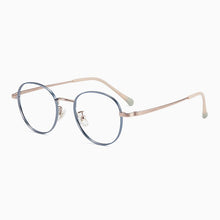 Carica l&#39;immagine nel visualizzatore di Gallery, YIMARUILI Ultra-Light Pure Titanium Men And Women Retro Small Round Frame Myopia Optical Prescription Eyeglasses Frame T8805