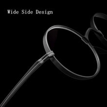 Load image into Gallery viewer, YIMARUILI Ultra-Light Pure Titanium Wide-Rim Glasses Frame Retro Round Glasses Frame Myopia Prescription Eyeglasses Frame 9818CK