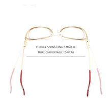 Load image into Gallery viewer, New Luxury Cat Eye Women's Glasses Frame Brand Design Retro Clear Round Glasses Optical Vintage Eyeglasses Vintage