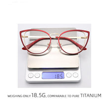 Load image into Gallery viewer, New Luxury Cat Eye Women's Glasses Frame Brand Design Retro Clear Round Glasses Optical Vintage Eyeglasses Vintage