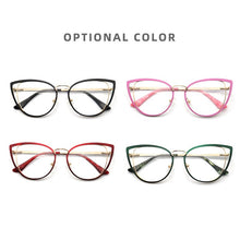 Load image into Gallery viewer, New Luxury Cat Eye Women's Glasses Frame Brand Design Retro Clear Round Glasses Optical Vintage Eyeglasses Vintage