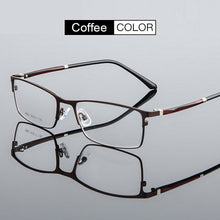 Load image into Gallery viewer, YOOSKE Alloy Glasses Frame Men 2023 Business Metal Square Eyeglasses Male Myopia Optical Spectacle frame Clear Lens