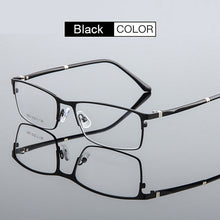 Load image into Gallery viewer, YOOSKE Alloy Glasses Frame Men 2023 Business Metal Square Eyeglasses Male Myopia Optical Spectacle frame Clear Lens