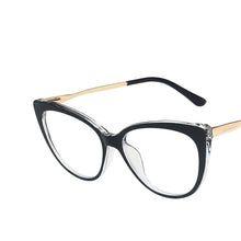 Load image into Gallery viewer, YOOSKE Anti Blue Light Blocking Glasses Frames Women Vintage Cat Eye Eyeglasses Ladies Computer Optical Frame Clear Spectacles