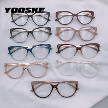 Load image into Gallery viewer, YOOSKE Anti Blue Light Blocking Glasses Frames Women Vintage Cat Eye Eyeglasses Ladies Computer Optical Frame Clear Spectacles