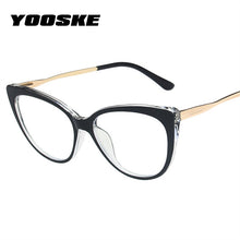 Load image into Gallery viewer, YOOSKE Anti Blue Light Blocking Glasses Frames Women Vintage Cat Eye Eyeglasses Ladies Computer Optical Frame Clear Spectacles