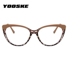 Load image into Gallery viewer, YOOSKE Anti Blue Light Blocking Glasses Frames Women Vintage Cat Eye Eyeglasses Ladies Computer Optical Frame Clear Spectacles