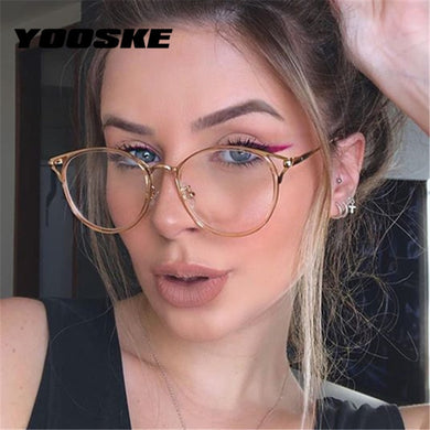 Anti Blue Light Glasses Cat Eye Eyeglasses Frames Women Computer Protection Eyewear Optical Spectacles Myopia Frame