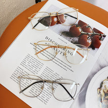 Carica l&#39;immagine nel visualizzatore di Gallery, YOOSKE Anti Blue Light Glasses Frame Mental Glasses Women Men Spectacle Glasses Frames  Glasses Transparent Glasses
