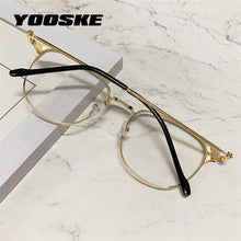 Load image into Gallery viewer, YOOSKE Anti Blue Light Glasses Frames Men Business Computer Blocking Eyeglasses Women Half Frame Optical Spectacles Eyewear